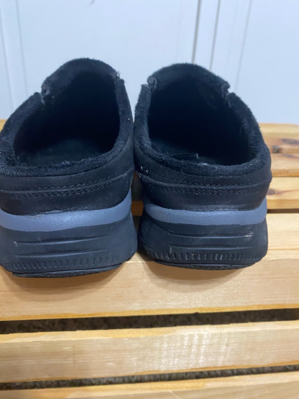 Skechers Black Mule Slip On Size 7.5 - Picture 2 of 7